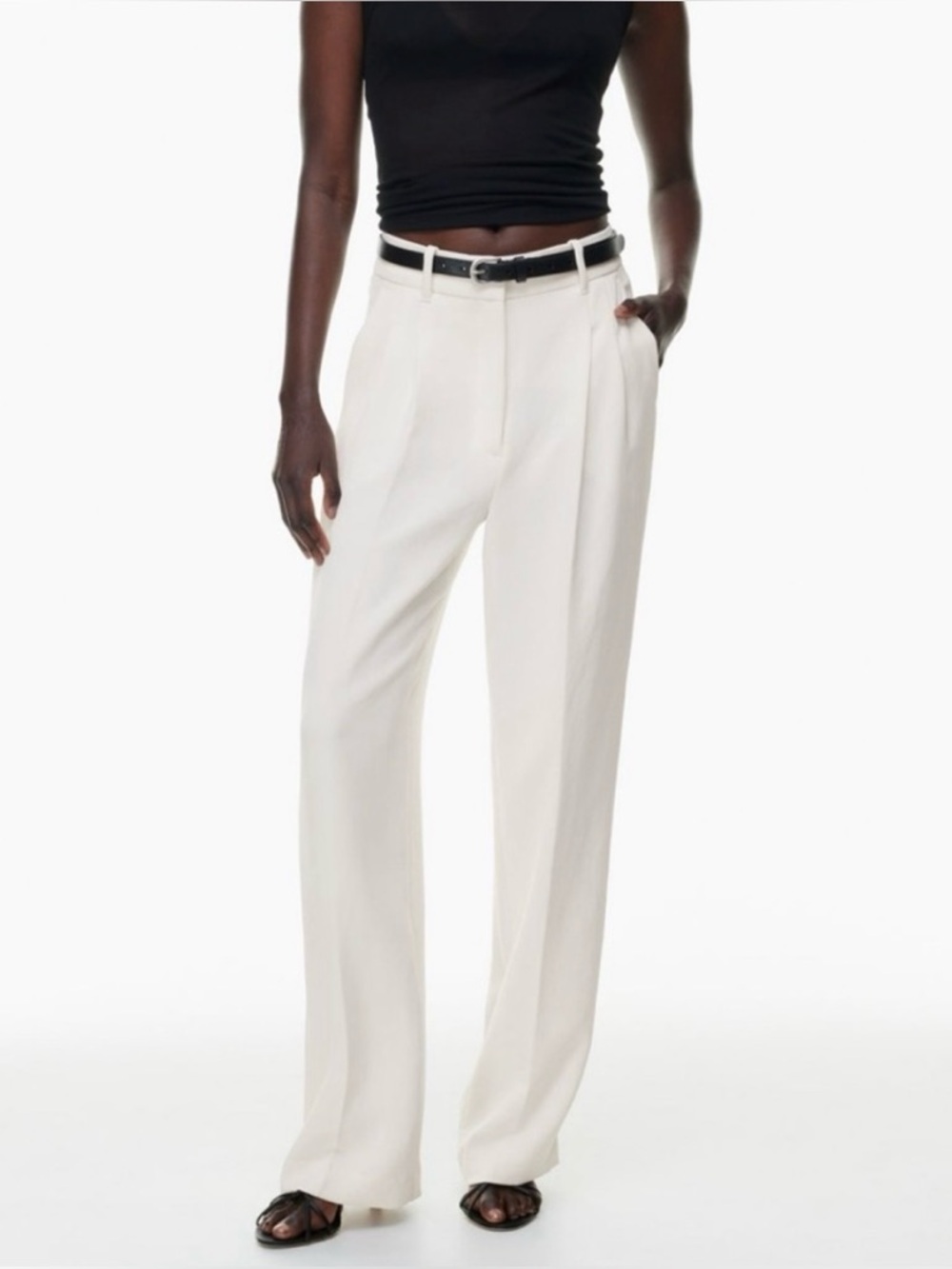 New Aritzia The Effortless Pants Wilfred Light Birch Size 0